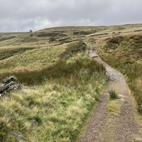 Heading towards Top Withens which is thought to be the inspiration for Wuthering Heights